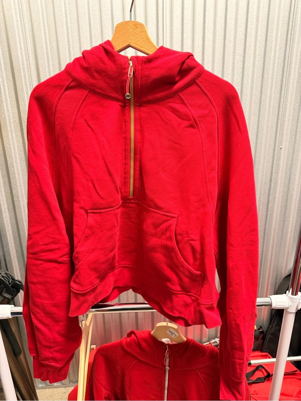 NWT Lululemon Lunar New Year Scuba Oversized Half-Zip Hoodie - XL/XXL - Dark Red